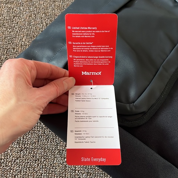 Marmot slate everyday travel back pack - Picture 4 of 14